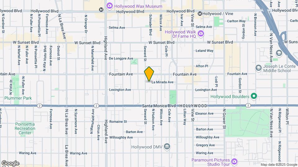 6546 La Mirada Ave Map and Location Details