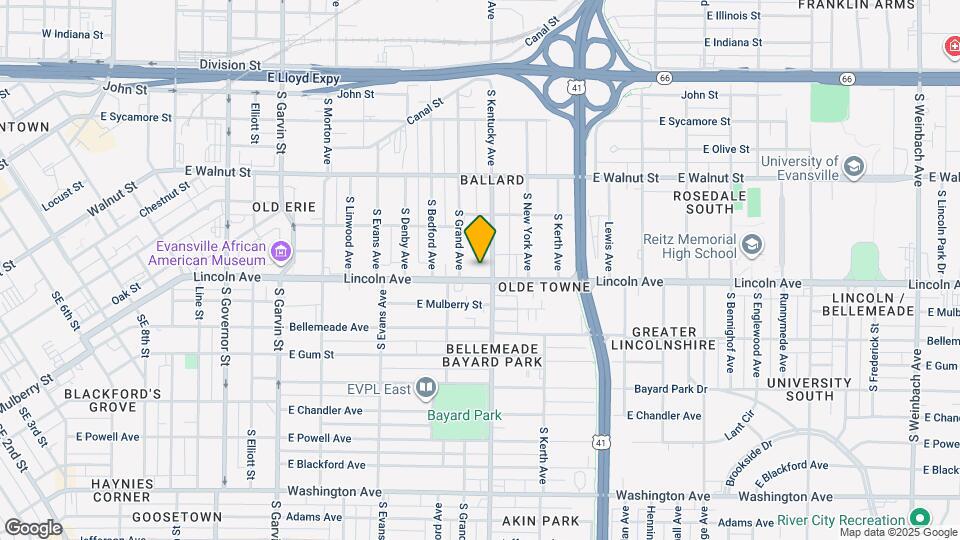 920 Lincoln Ave Map and Location Details