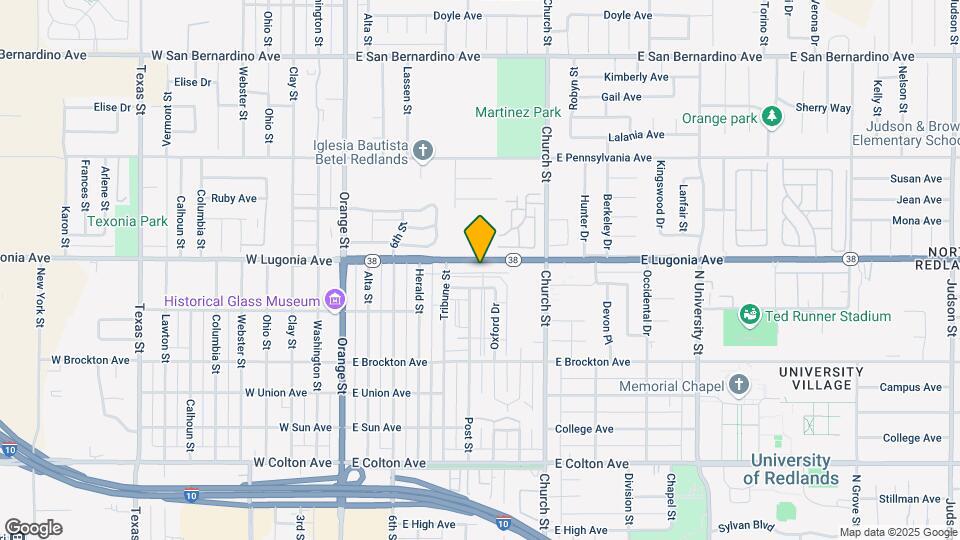 512 E Lugonia Ave Map and Location Details