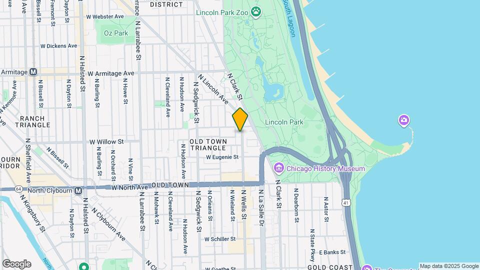 1746 N Wells St Map and Location Details