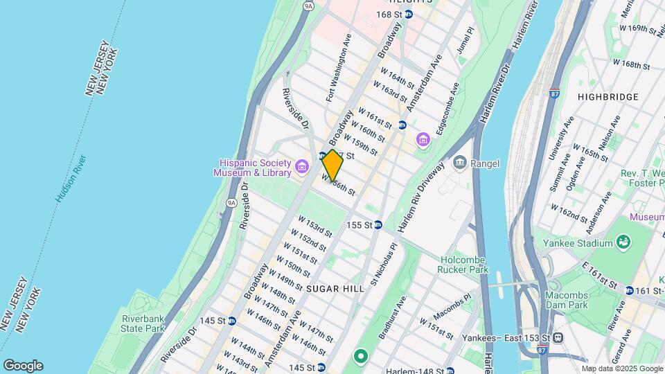 546 W 156th St Mapa y Detalles de la Ubicación