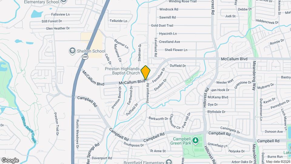 17327 Davenport Rd Mapa y Detalles de la Ubicación