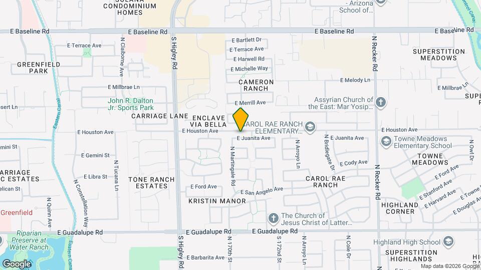 3454 E Juanita Ave Map and Location Details