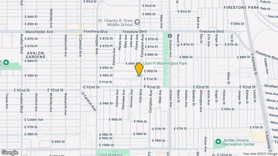 9027 Compton Ave Map and Location Details
