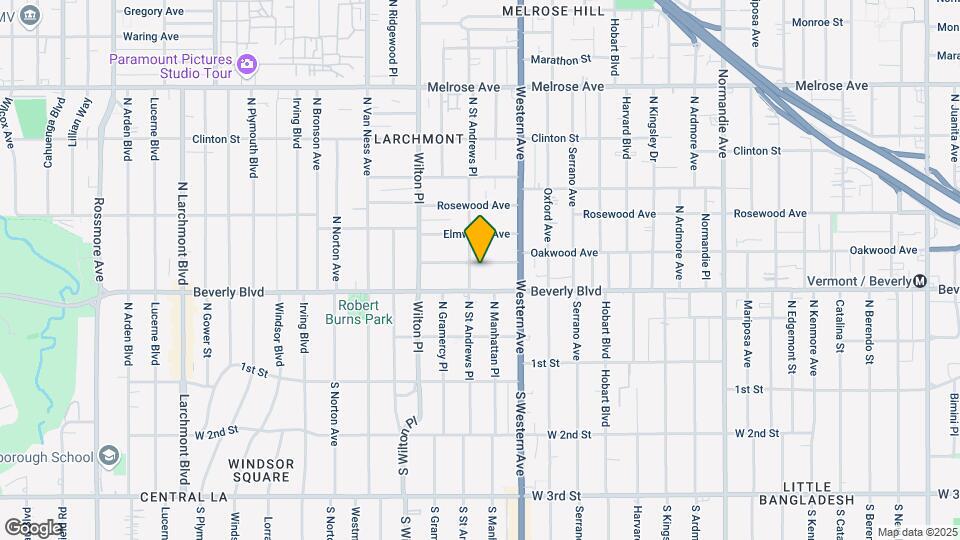 4746 Oakwood Ave Map and Location Details