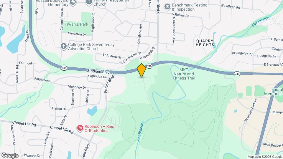 1207 White Oak Ln Map and Location Details