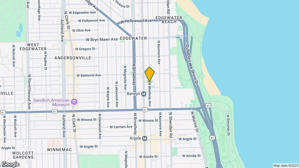 5320 N Winthrop Ave, Unit 1E Map and Location Details