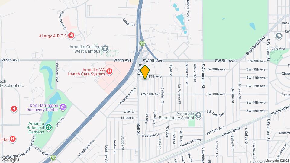 1106 Parr St Mapa y Detalles de la Ubicación