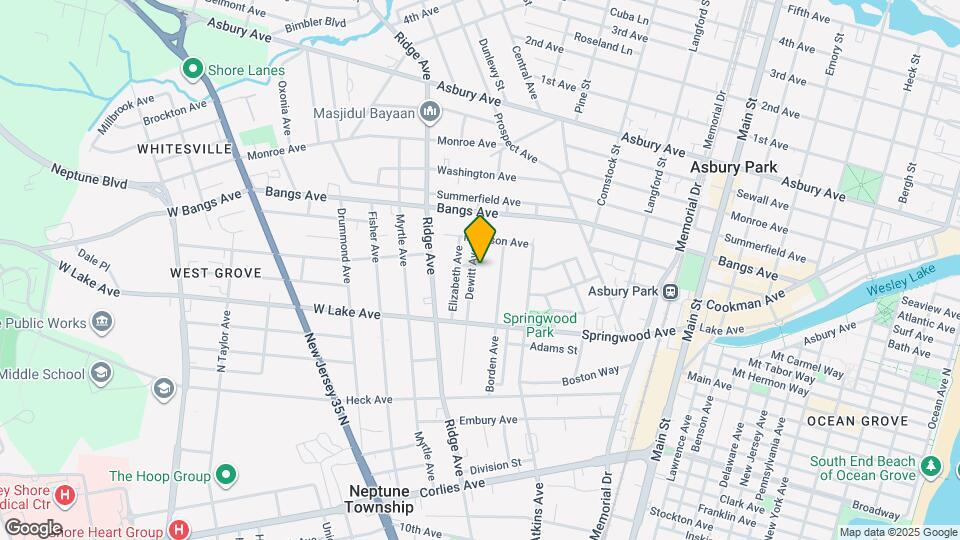 148 Dewitt Ave Map and Location Details