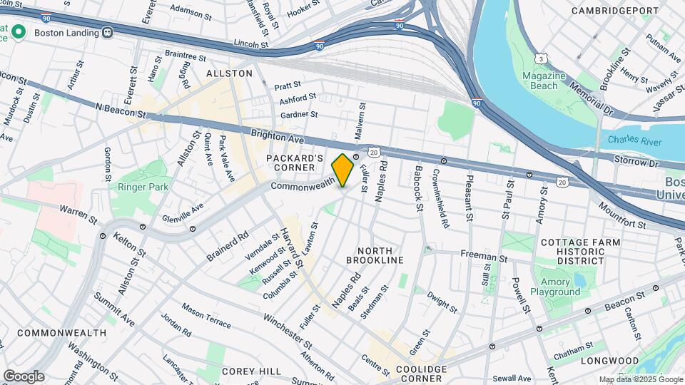 181 Thorndike St, Unit 518 Map and Location Details