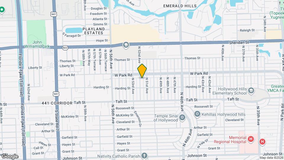 2021 N 52nd Ave Map and Location Details