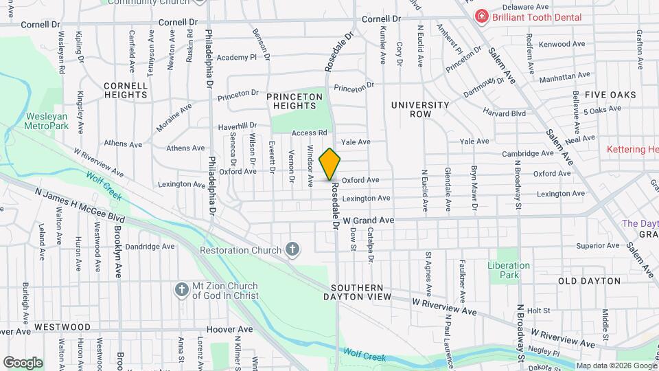 708 Oxford Ave Mapa y Detalles de la Ubicación