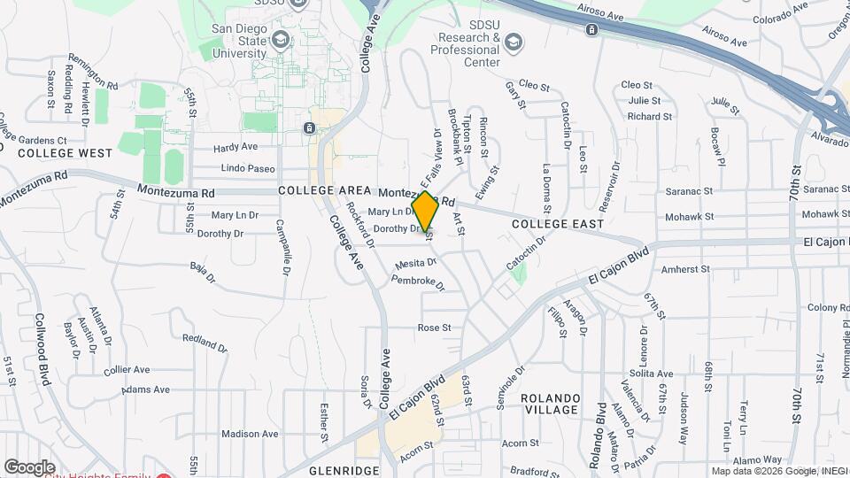 6250 Pontiac St Map and Location Details