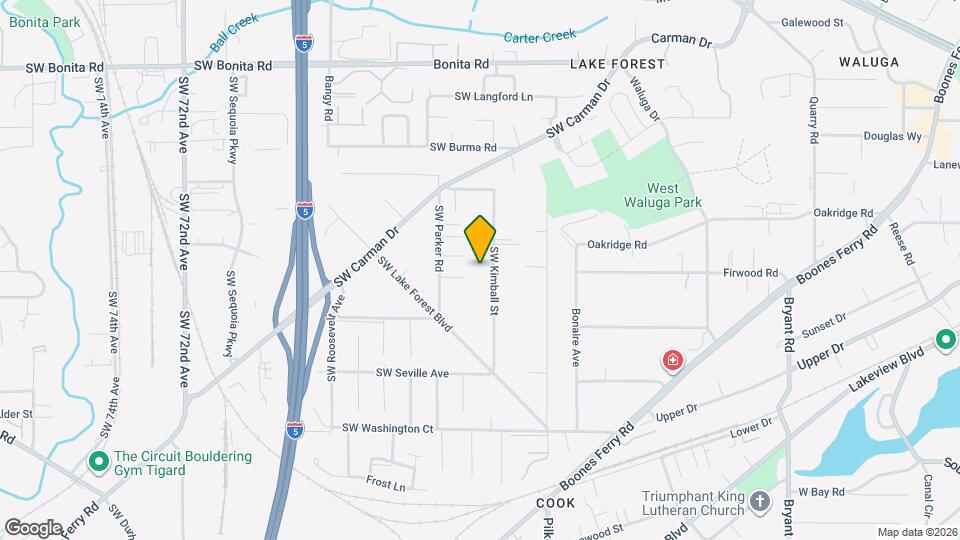 16155 SW Kimball St Map and Location Details