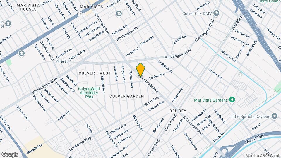 4253 S Centinela Ave Map and Location Details