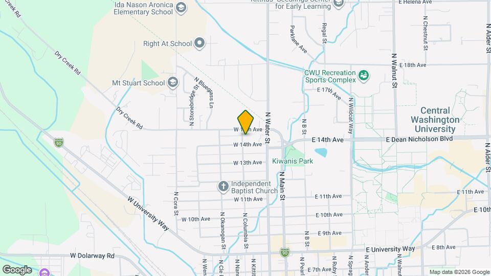 1402 N Columbia St Map and Location Details