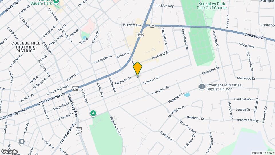 800 Magnolia St Map and Location Details