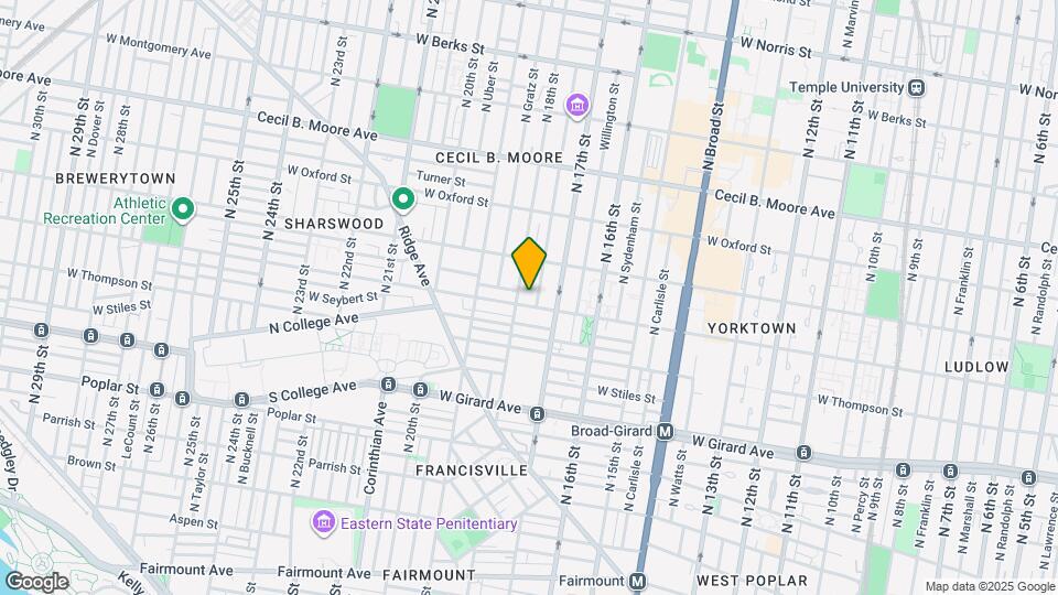 1723 Master St Mapa y Detalles de la Ubicación