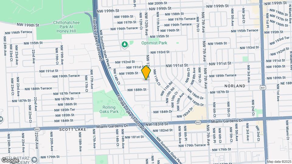 1211 NW 188th Terrace Mapa y Detalles de la Ubicación