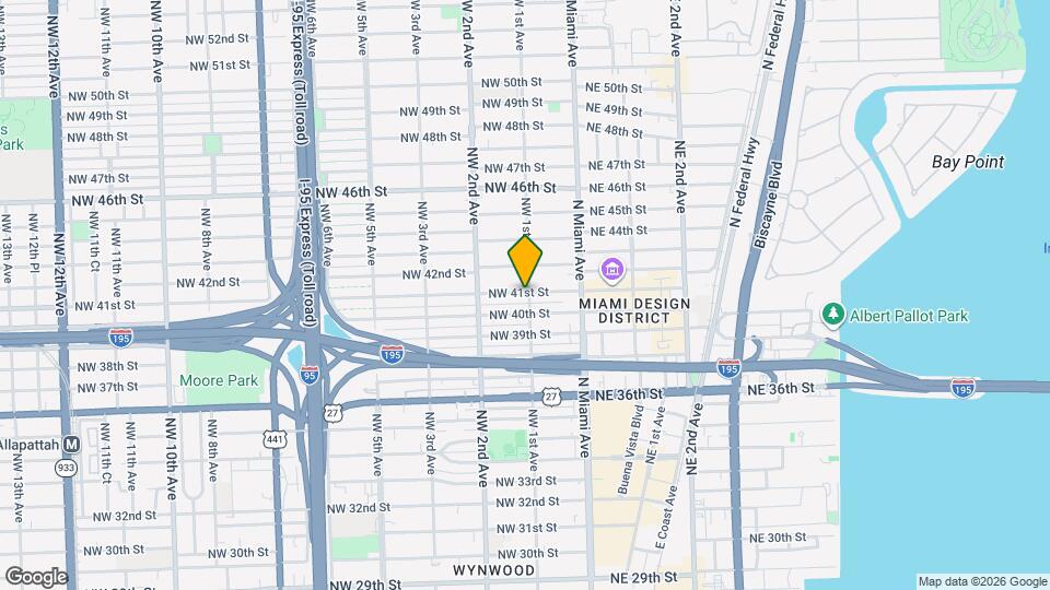 100 NW 41st St Map and Location Details