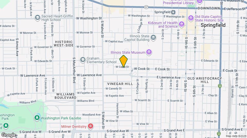 434 W Cook St Map and Location Details