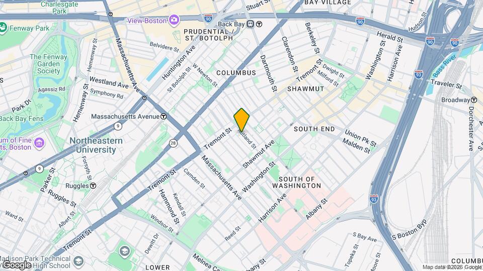 70 Rutland St Map and Location Details