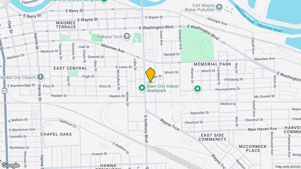 1819 Luther St Map and Location Details