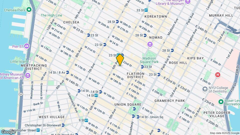 52 W 21st St Map and Location Details