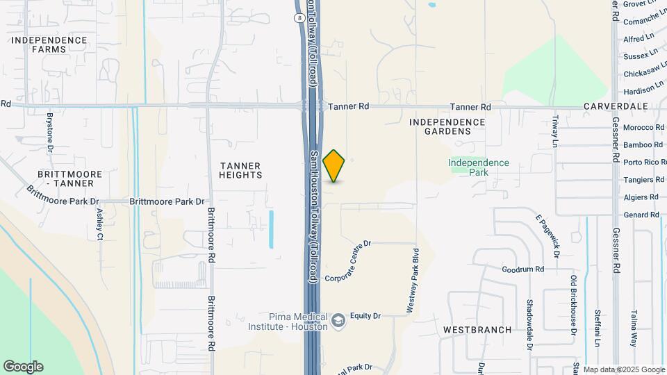 5350 W Sam Houston Pky N Map and Location Details