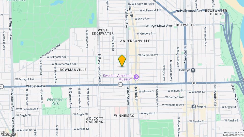 1622 W Berwyn Ave Map and Location Details