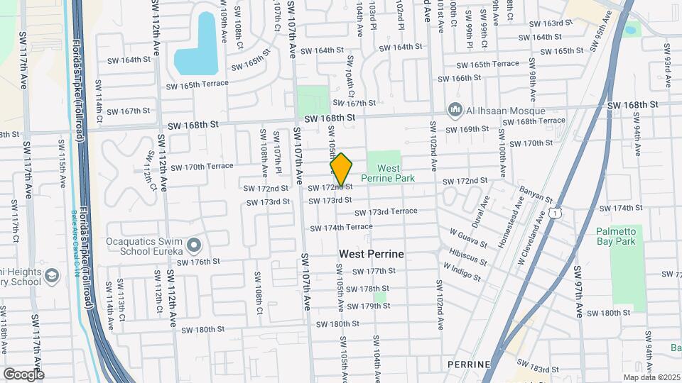 10480 SW 172nd St Map and Location Details