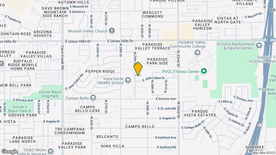 2907 E Michelle Dr Map and Location Details