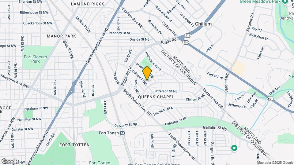 5515 Chillum Pl NE Map and Location Details