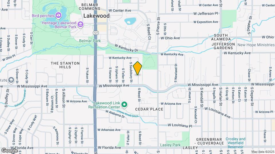 1169 S Reed St Map and Location Details
