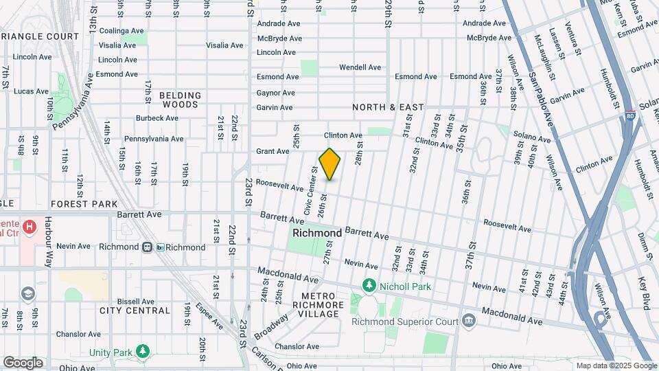 608 26th St Map and Location Details