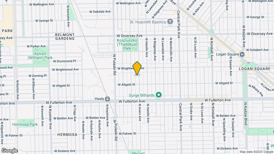 2526 N Avers Ave Map and Location Details
