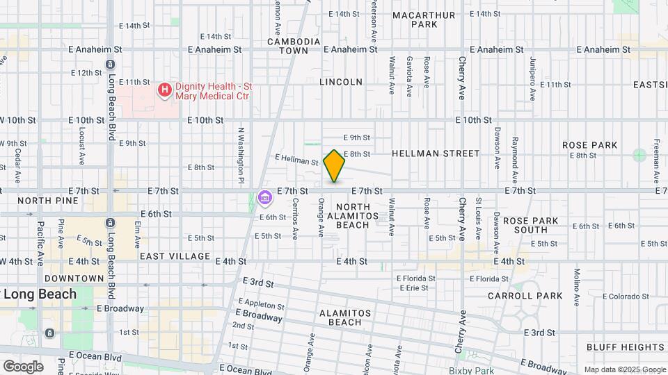 1227 E 7th St Mapa y Detalles de la Ubicación