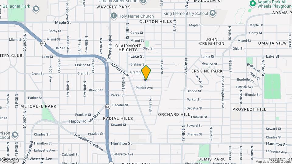 4245 Burdette St Map and Location Details