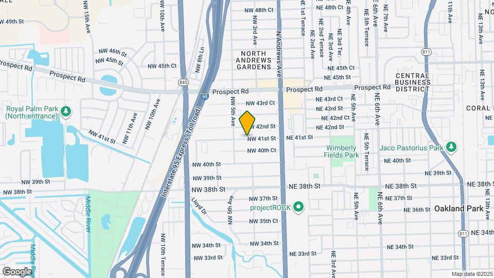 410 NW 41st St Map and Location Details