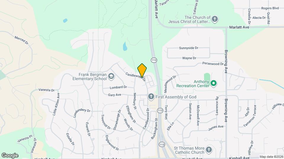 2507 Candlewood Dr Map and Location Details