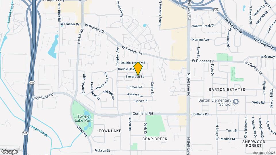 3862 Evergreen St Map and Location Details