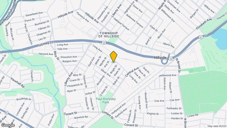 1317 Broadway Map and Location Details