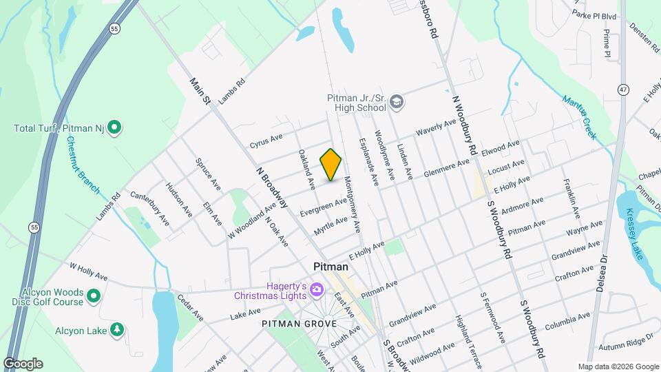 125 W Woodland Ave Map and Location Details