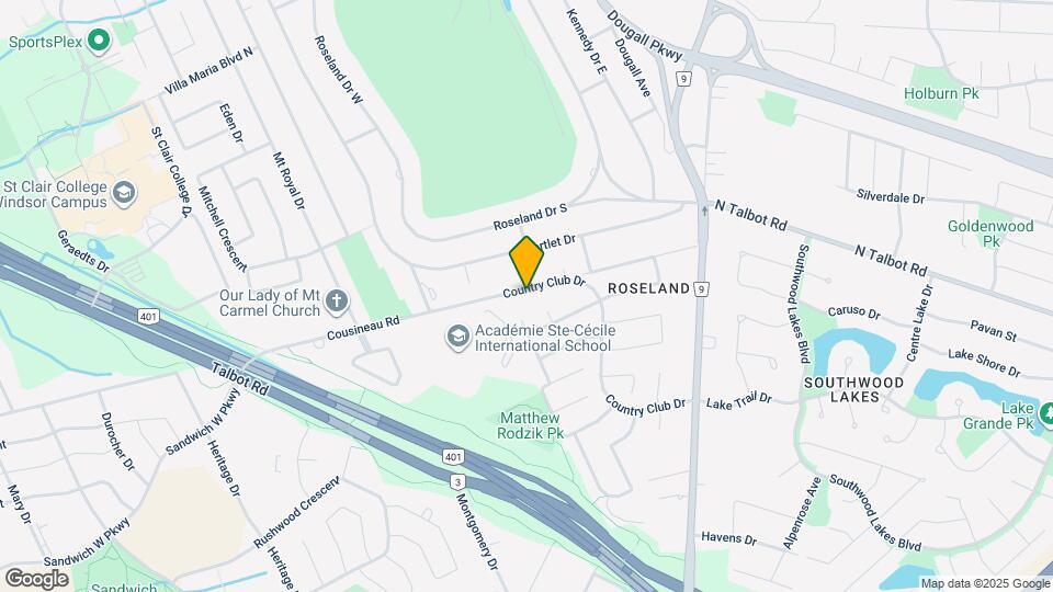 847 Cousineau Rd Map and Location Details