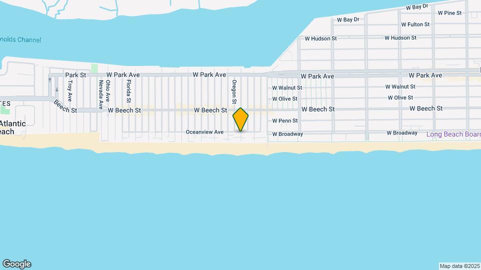 843 Oceanfront, Unit Lower Map and Location Details