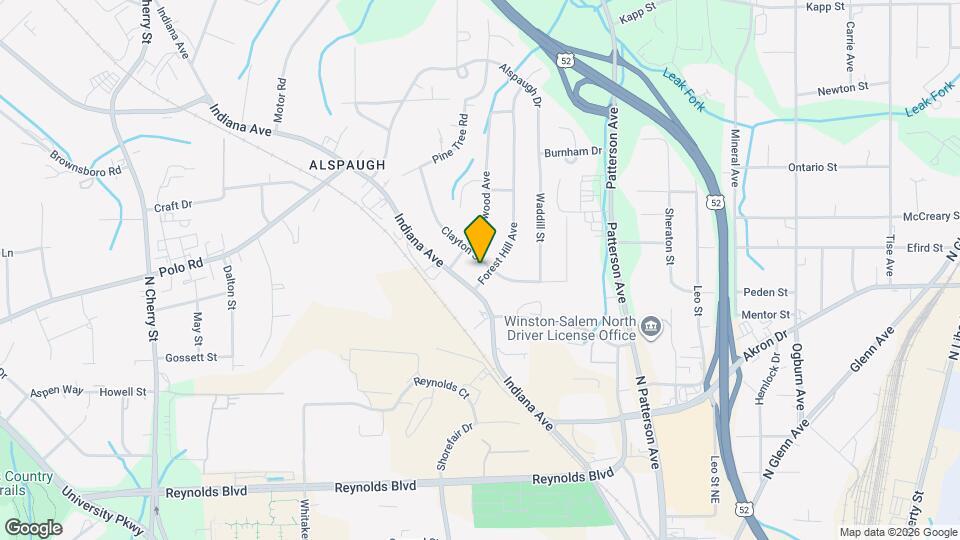 208 Clayton St Map and Location Details