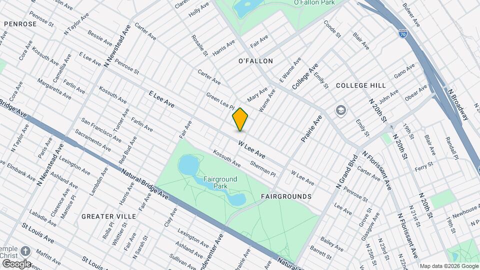4012 Penrose St Mapa y Detalles de la Ubicación
