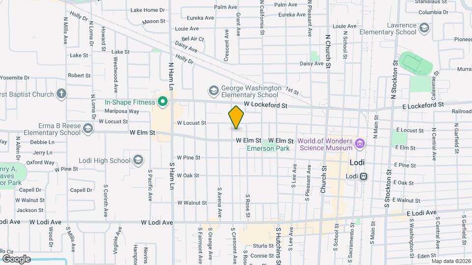 110 N Crescent Ave Map and Location Details