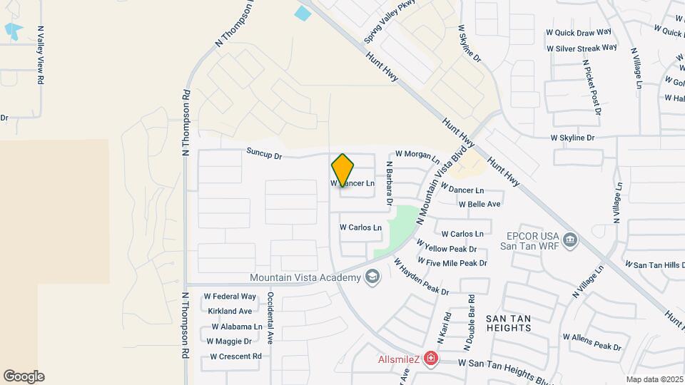 3866 W Belle Ave Map and Location Details