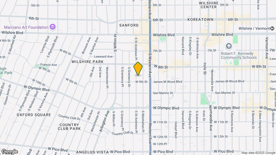 856 S St. Andrews Pl Map and Location Details